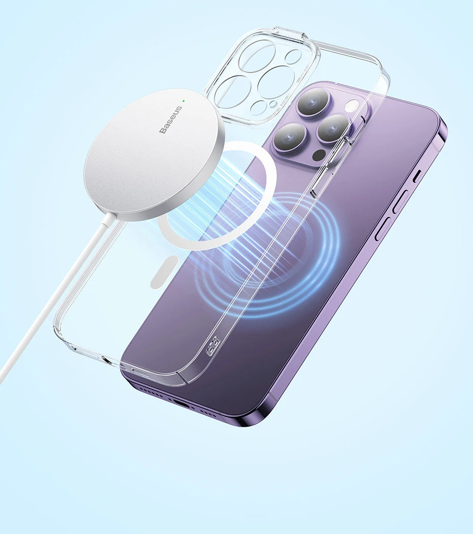 Baseus 15W Magnetic Wireless Charger for iPhone | Fast Charging Pad
