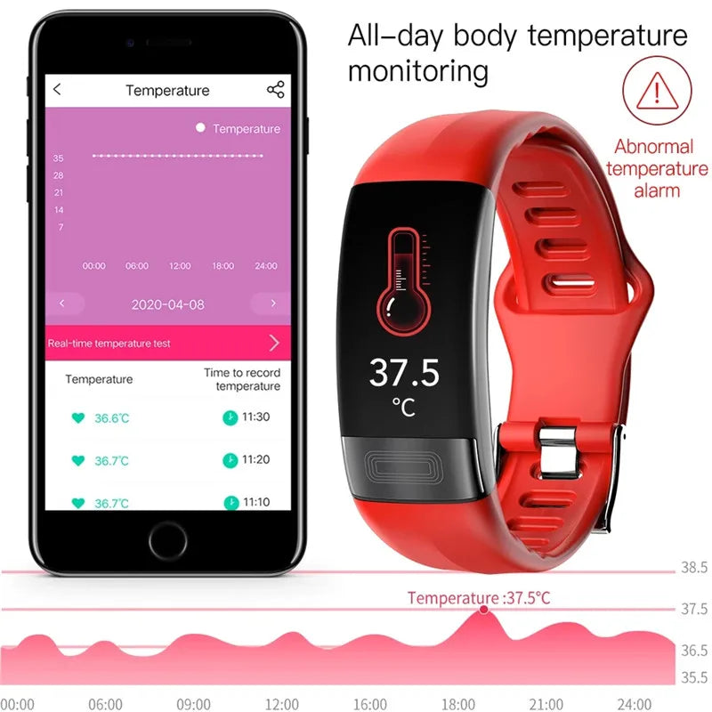 ECG+PPG Smart Fitness Tracker – Waterproof Health & Sport Wristband