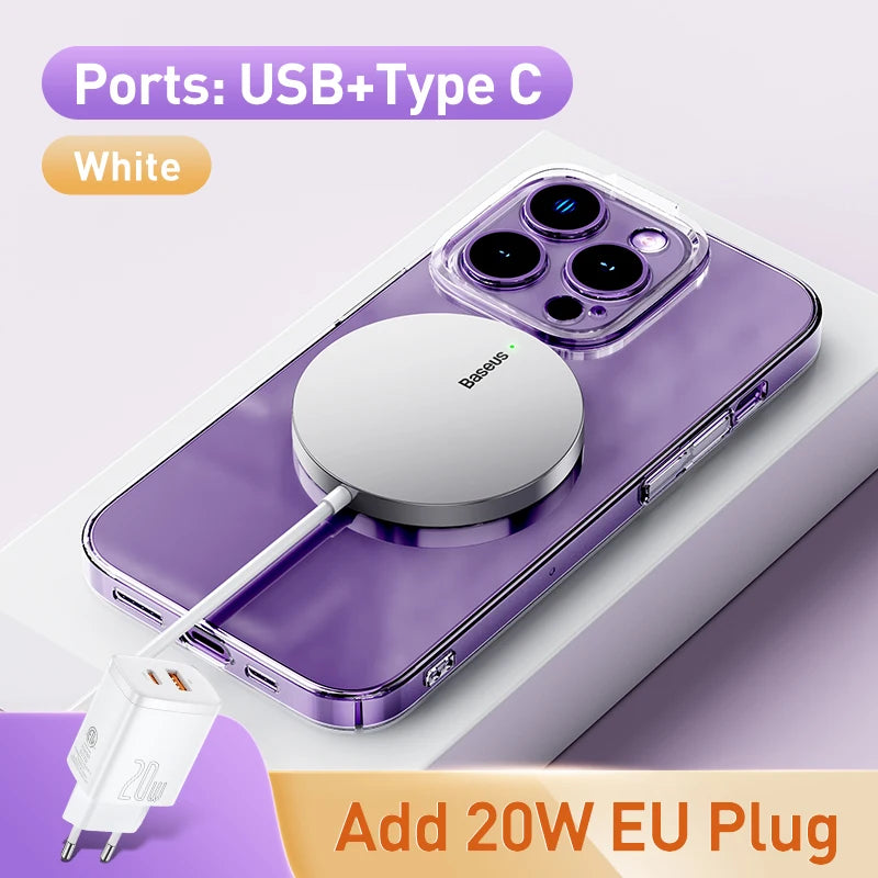 Baseus 15W Magnetic Wireless Charger for iPhone | Fast Charging Pad