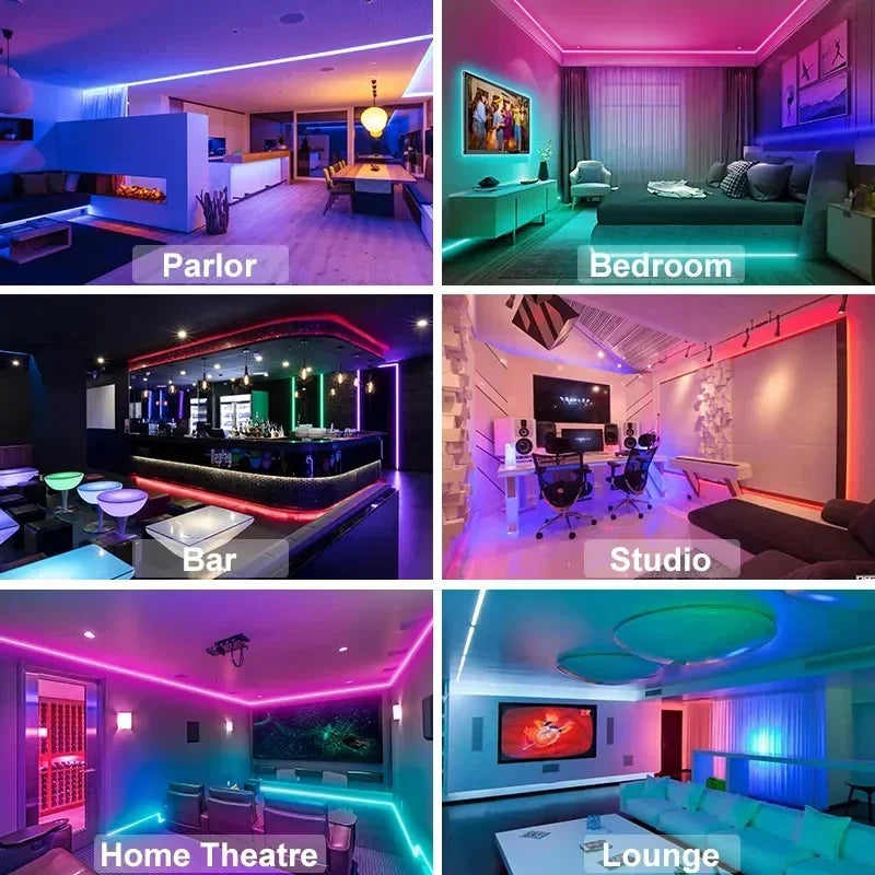 ✅ RGB USB LED Strip Lights – APP Controlled Mood Lighting