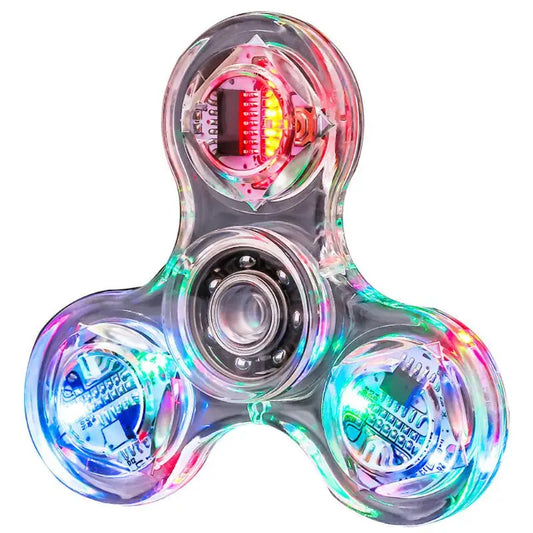 LED Luminous Fidget Spinner – Glow-in-the-Dark Stress Relief Toy