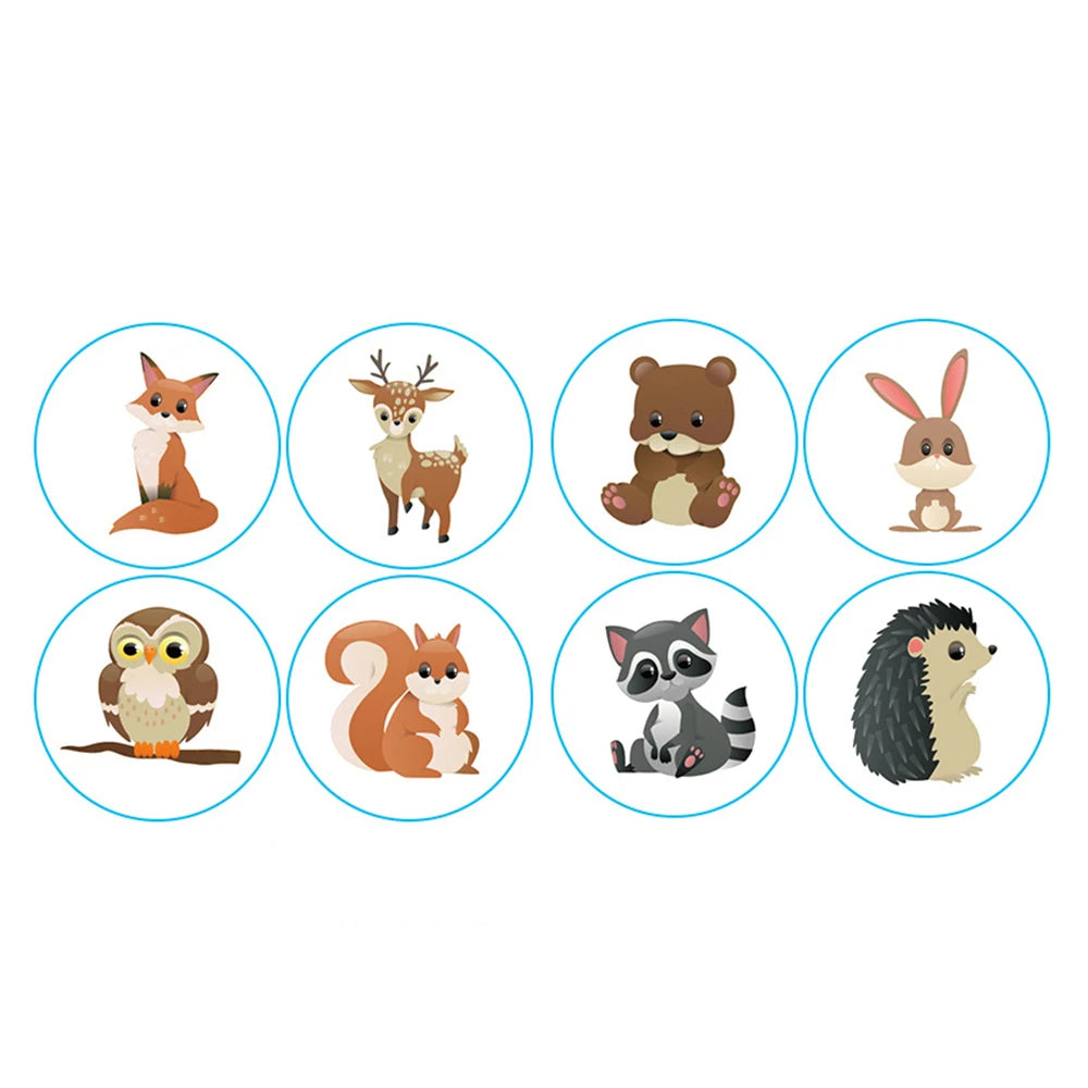 Animal Reward Stickers for Kids – 100-500pcs Cute Cartoon Motivation Stickers for Gifts & School