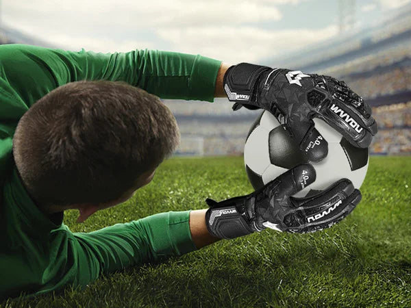 Pro Soccer Goalkeeper Gloves with 5 Removable Finger Saves – Adult & Youth Sizes