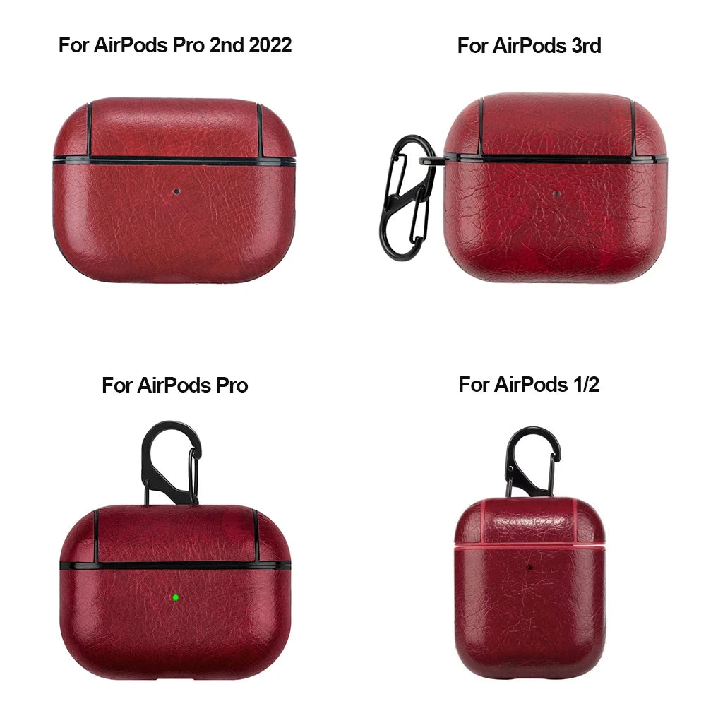 Premium PU Leather Case for AirPods (All Generations)