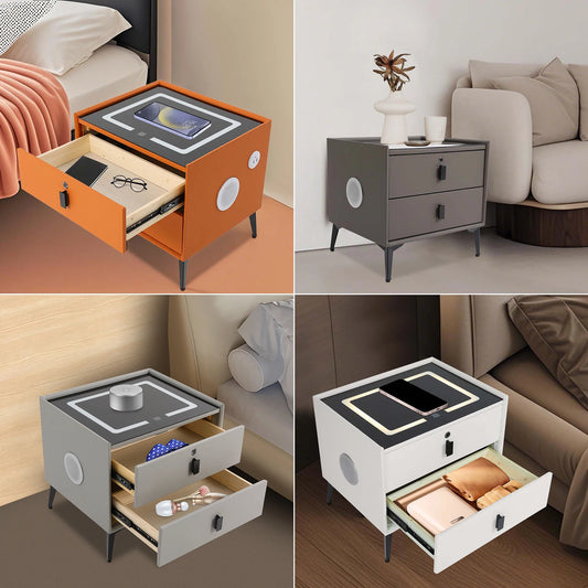 Smart LED Nightstand with Bluetooth & Wireless Charging