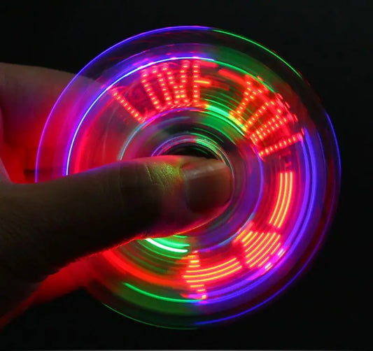 LED Luminous Fidget Spinner – Glow-in-the-Dark Stress Relief Toy