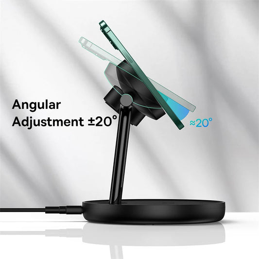 3-in-1 Magnetic Wireless Charging Stand – For iPhone, AirPods & Apple Watch