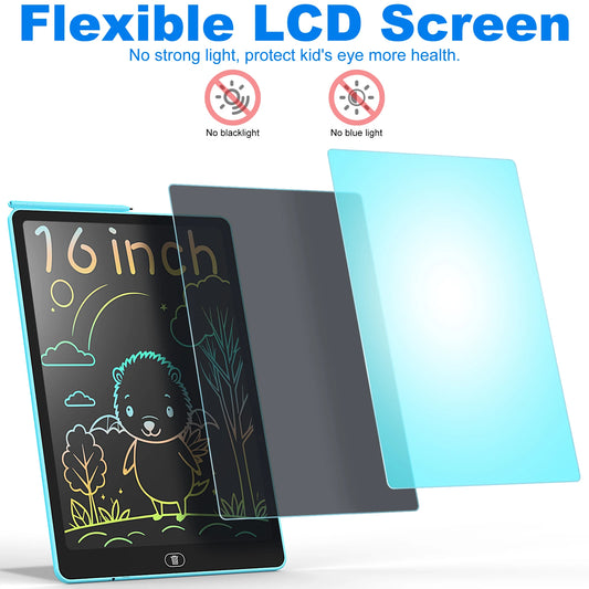 16″ Colorful LCD Drawing Pad – Kids Educational Tablet