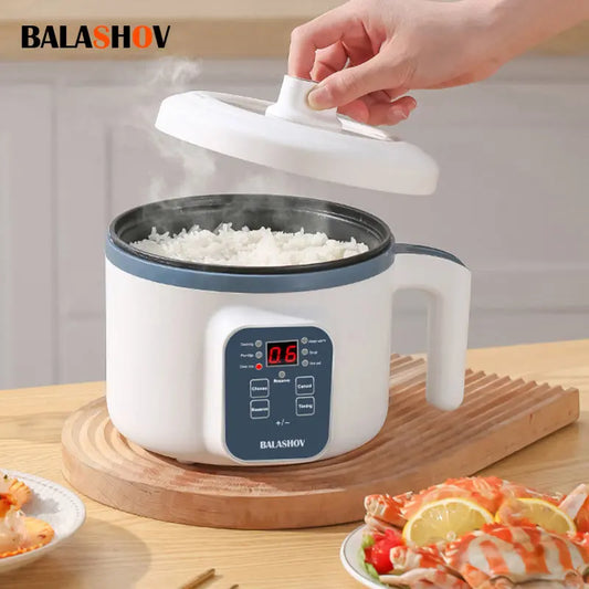 Mini Multi-Cooker Pot – 1.2L Electric Hotpot for 1–2 People