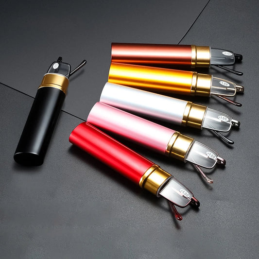 Mini Folding Reading Glasses with Case – +1.0 to +4.0
