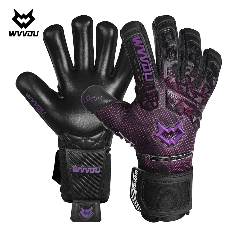Pro Soccer Goalkeeper Gloves with 5 Removable Finger Saves – Adult & Youth Sizes