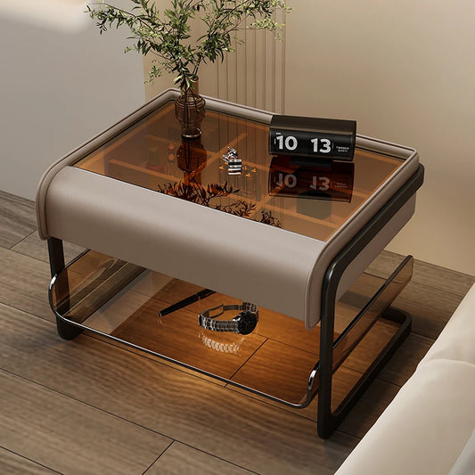 Smart Charging Nightstand – Nordic Luxury Bedside Table