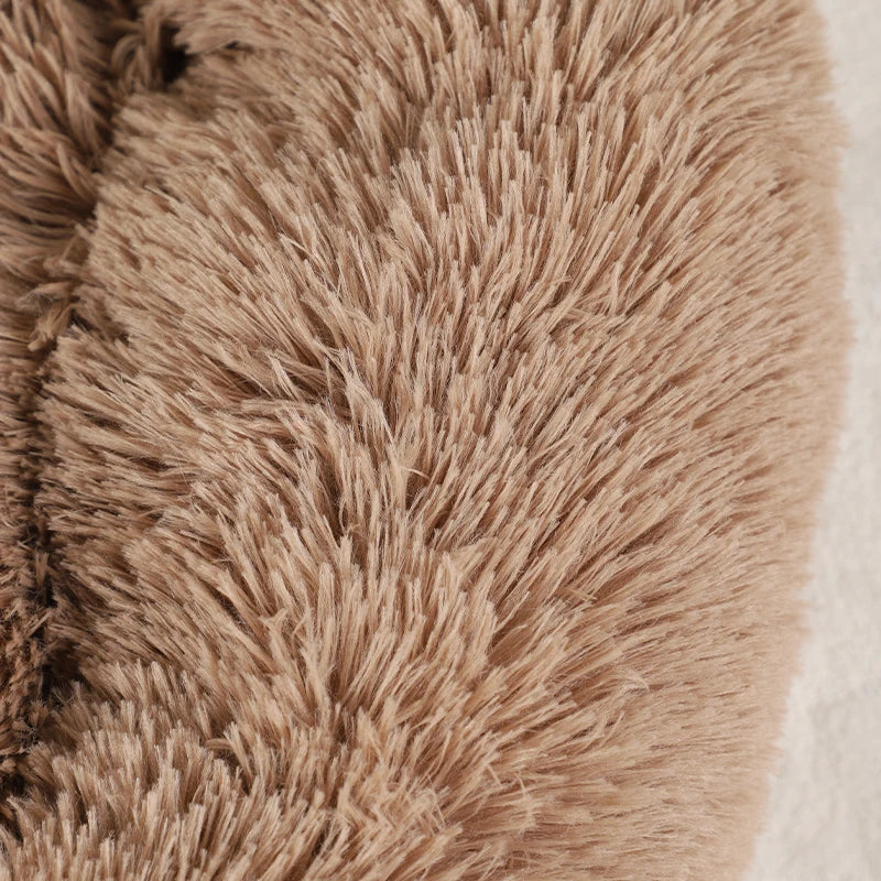 Fluffy Soft Pet Bed – Washable & Cozy for Cats & Dogs