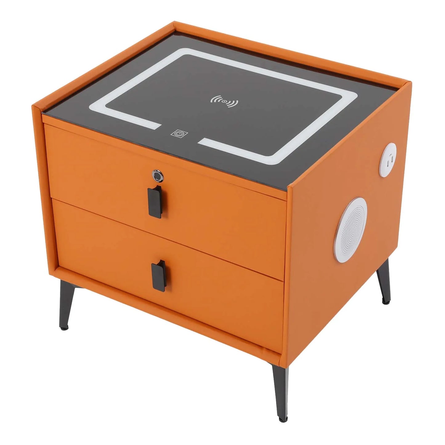 Smart LED Nightstand with Bluetooth & Wireless Charging