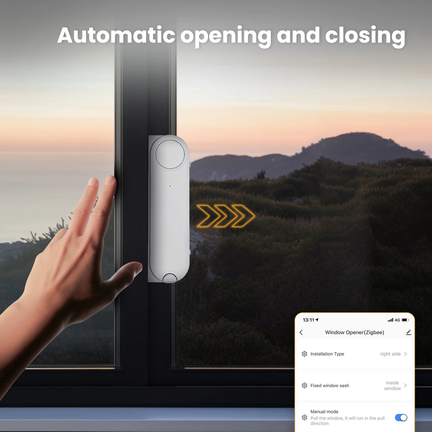 Smart Sliding Window Opener – Solar Powered & Voice Controlled