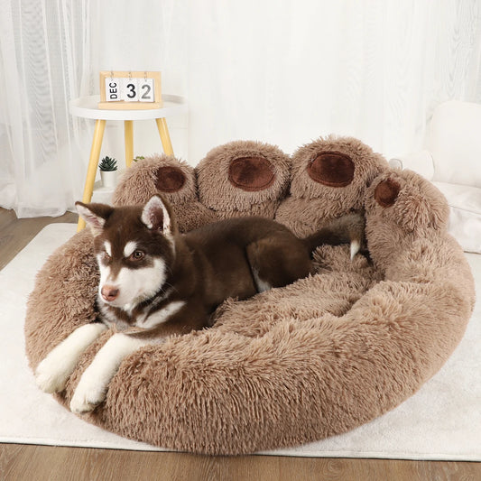 Fluffy Soft Pet Bed – Washable & Cozy for Cats & Dogs