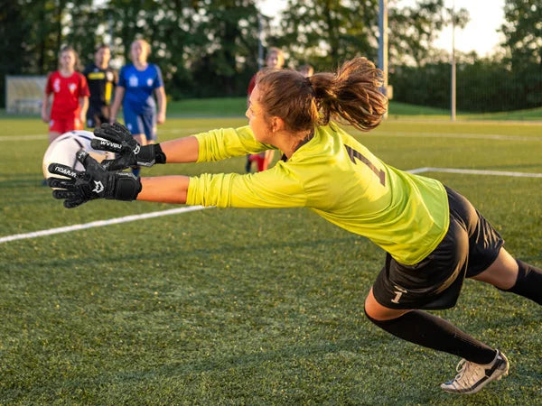 Pro Soccer Goalkeeper Gloves with 5 Removable Finger Saves – Adult & Youth Sizes
