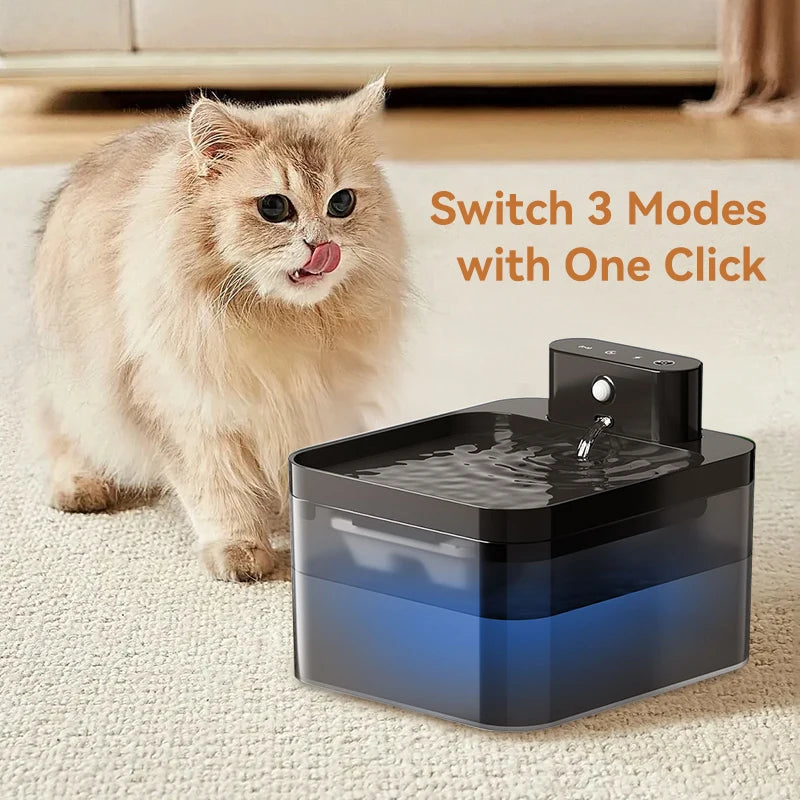 Wireless Smart Pet Water Fountain – Infrared Sensor