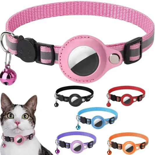 Anti-Lost Reflective Cat Collar – For AirTag