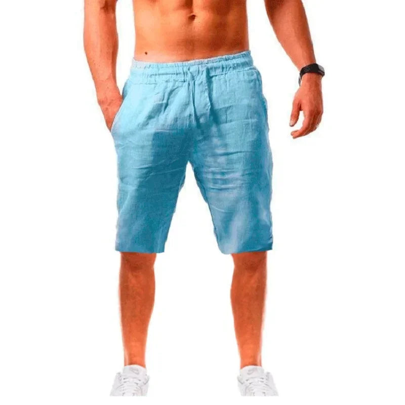 👖 Men’s Cotton-Linen Summer Shorts | Breathable & Stylish