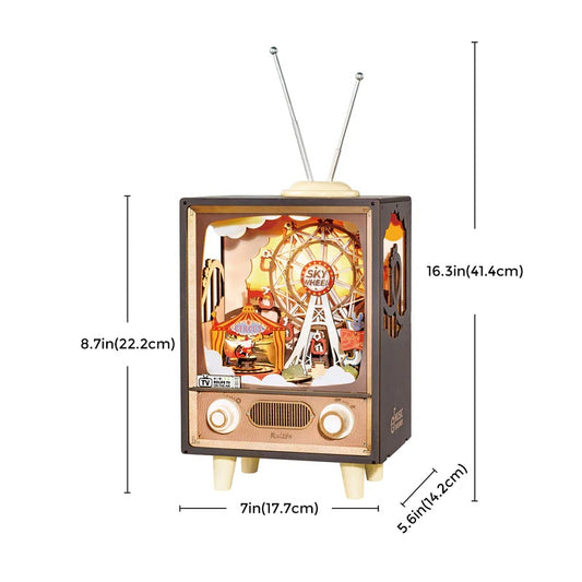 Sunset Carnival – DIY Wooden Music Box Puzzle for Kids & Adults
